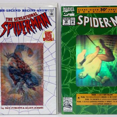 SPIDER-MAN 2 Comics Lot 3D Hologram Cover Variants #515-38