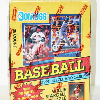 1991 Donruss Baseball Cards & Puzzle - Factory Sealed Box #515-16