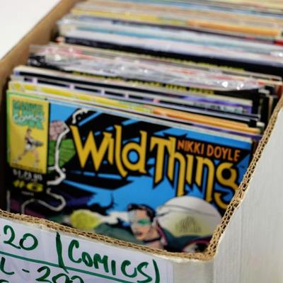 350 Comic Books Lot - Marvel 200, DC 50, Other 100 - 1 Long Box #515-20