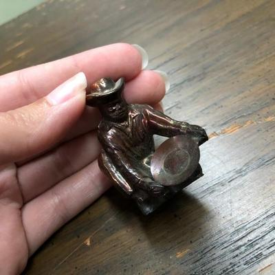 Miniature Metal Cowboy Made in Japan Figurine (Item 3033)