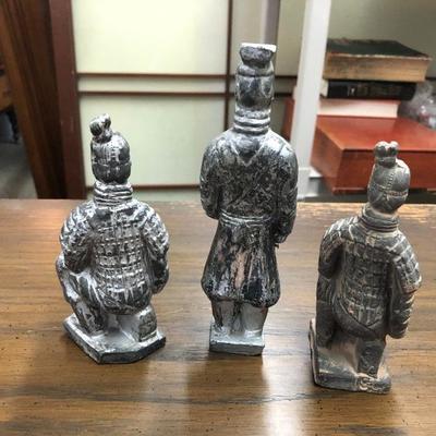 Set of 3 Chinese Terracotta Warrior Figurines (Item 3013)
