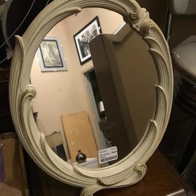 Lot 174- MC White Swirl Dresser Mirror