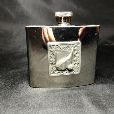 Lot 22- Stainless Steel 5 oz. Golf Themed Flask