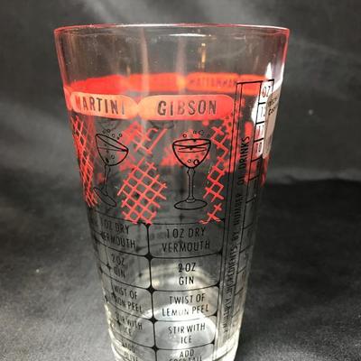 Lot 9- MC Federal Glass Cocktail Shaker