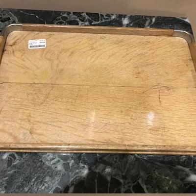 Lot 178- Vintage Blond Oak Serving Tray