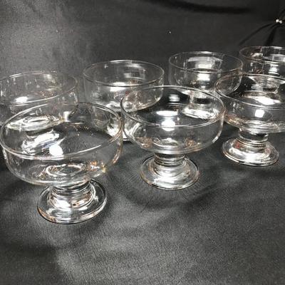 Lot 34- Set of Ten Footed Dessert/Sherbet Glasses
