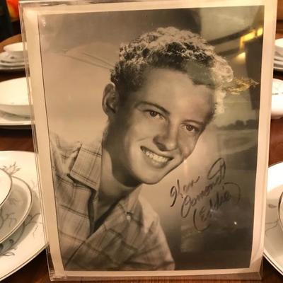 Lot 104- Autographed 8x10 B&W Photo of Eddy Haskell (Ken Osmond)