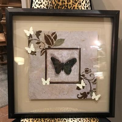 Lot 197- Pair of Modern Decorator Prints of Butterflies