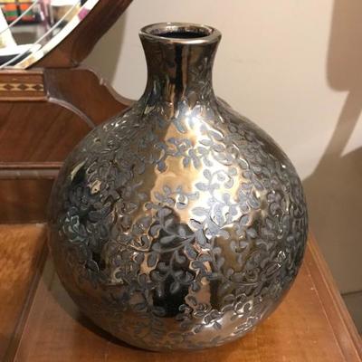 Lot 169- New Bronze Metalic Ceramic Vase