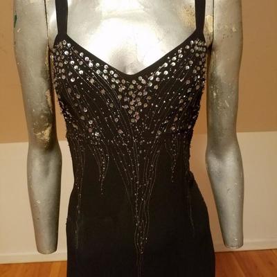 Marta Palmieri Italy cocktail gown embellished bodice front slit