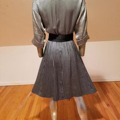 Vtg Christian Dior Couture Numbered silk dress belongs to Nancy Reagan 