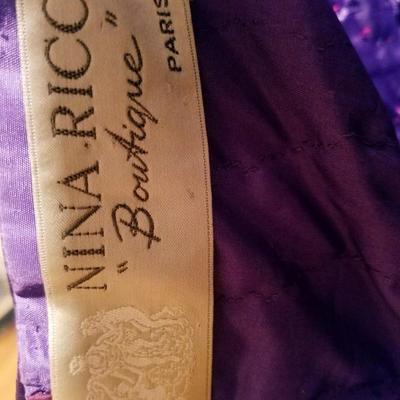 Vtg Haute Couture Rare Nina Ricci Paris $7,600 Red Carpet Gown