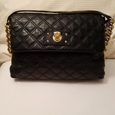 MARC JACOBS crossbody quilted calf leather bag gold chain/hardware Italy