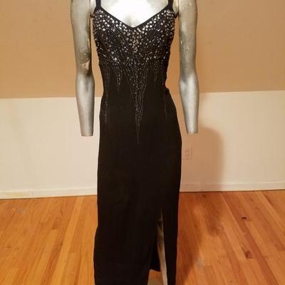 Marta Palmieri Italy cocktail gown embellished bodice front slit