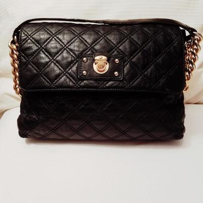 MARC JACOBS crossbody quilted calf leather bag gold chain/hardware Italy