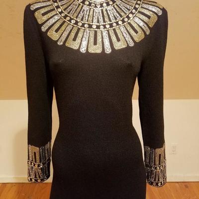 St. John Haute Couture Collection Heavily embellished Cleopatra Gown