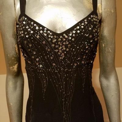 Marta Palmieri Italy cocktail gown embellished bodice front slit