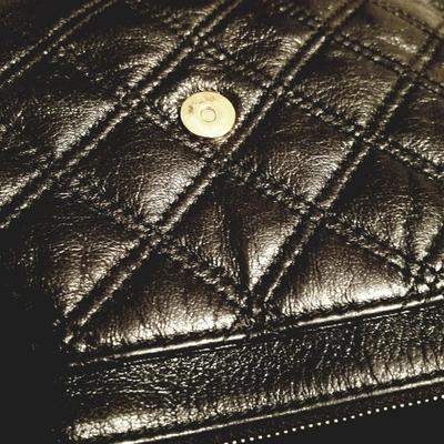 MARC JACOBS crossbody quilted calf leather bag gold chain/hardware Italy