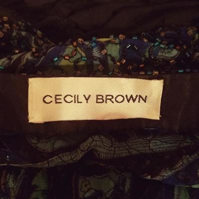 Vintage Iconic Artist Cecily Brown heavily embellished layering silk jacket