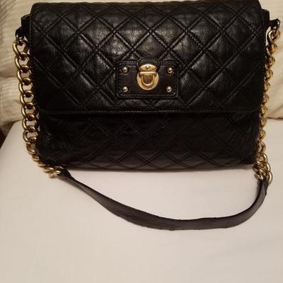 MARC JACOBS crossbody quilted calf leather bag gold chain/hardware Italy