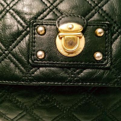 MARC JACOBS crossbody quilted calf leather bag gold chain/hardware Italy