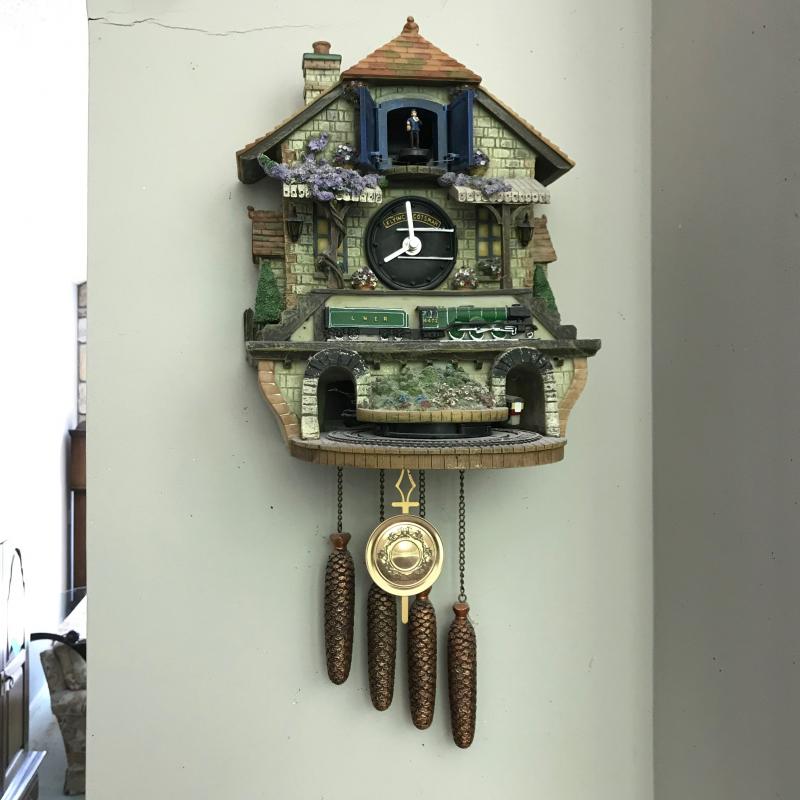 Lot 132 Bradford Exchange Numbered Wall Cuckoo Clock