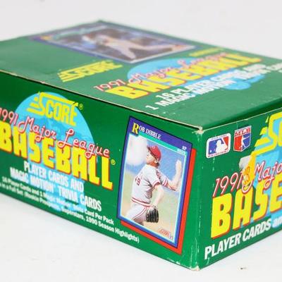 1991 Score MLB Baseball Cards Complete Box #522-44