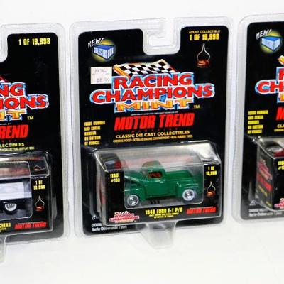 Racing Champions MINT Die Cast CAR MODELS Lot of 3 #522-59