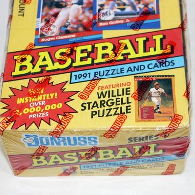 1991 Donruss Baseball Cards Factory Sealed Box #522-45