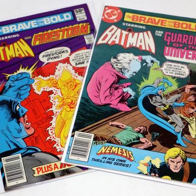 BATMAN in The Brave and The Bold Comic Books - 2 DC Comics Lot #522-23
