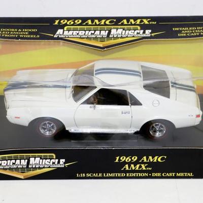 1969 AMC AMX American Muscle Car Model 1:18 Vintage Ertl NOS #522-56