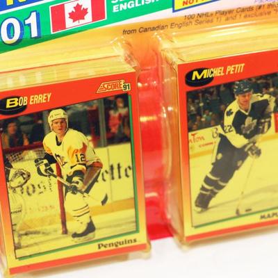 Factory Sealed 1991 Score NHL Hockey Cards Lot of 5 Packs #522-41