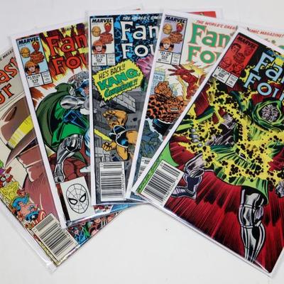 Old Fantastic Four Comic Books Set - 5 Marvel Comics Lot #522-27