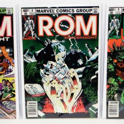 Old ROM Comic Books - 3 Marvel ROM SpaceKnight Comics Lot #522-04