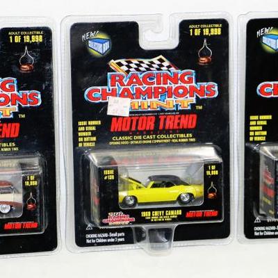 Racing Champions MINT Die Cast CAR MODELS Lot of 3 #522-58