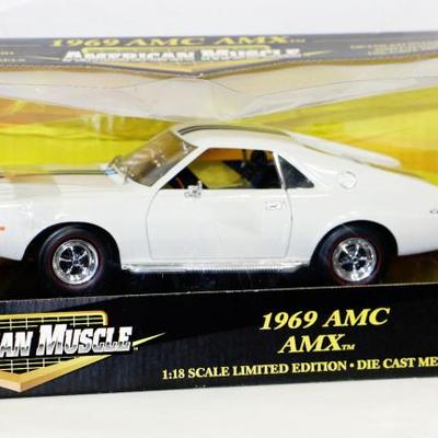 1969 AMC AMX American Muscle Car Model 1:18 Vintage Ertl NOS #522-56