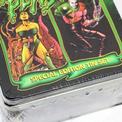 2 Warriors Of PLASM Special Edition Tin Sets Collector's Cards Sealed #522-51