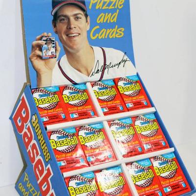 1988 Donruss Factory New Complete Box Counter Display w/216 Packs #522-48