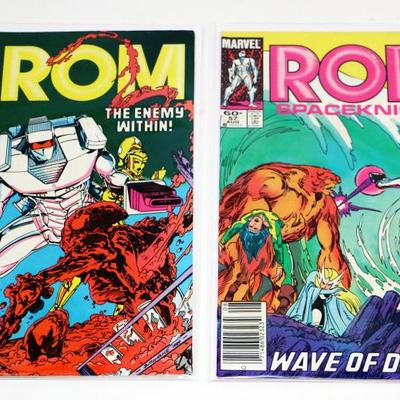 Old ROM Comic Books - 5 Marvel ROM SpaceKnight Comics Lot #522-08