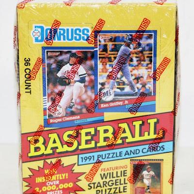 1991 Donruss Baseball Cards Factory Sealed Box #522-45