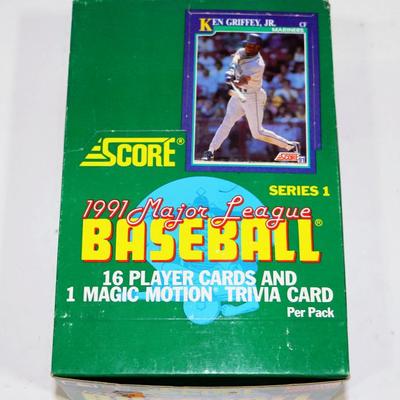 1991 Score MLB Baseball Cards Complete Box #522-44