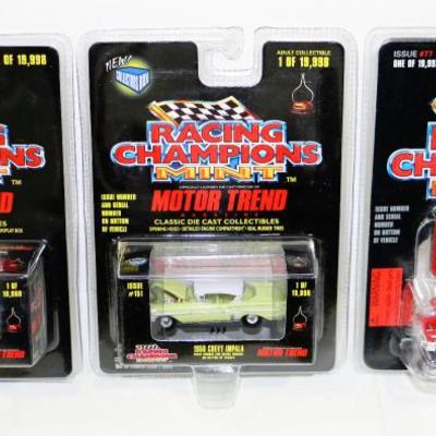  Racing Champions MINT Die Cast CAR MODELS Lot of 3 #522-60