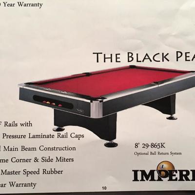 Black Pearl Pool Table by Imperial