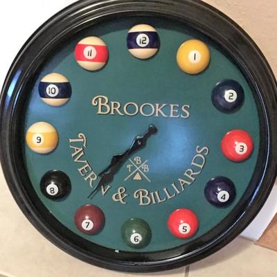 Billiards clock