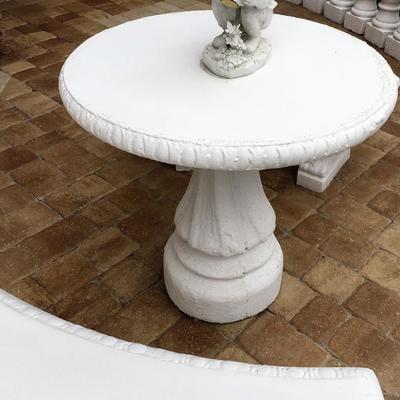 Stone Table with Benches