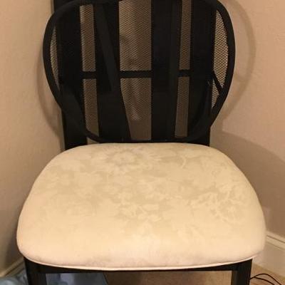 Black lacquer accent chair