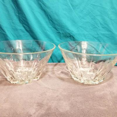 Pair of Matching Princess House Glass Bowls Lot #13-056