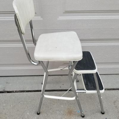 Vintage Cosco Step Stool Chair Lot #13-052