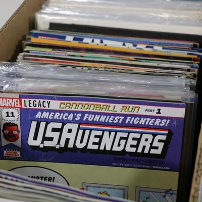 330 Comic Books Lot - Marvel 130, DC 50, Indie 150 - 1 Long Box #529-76