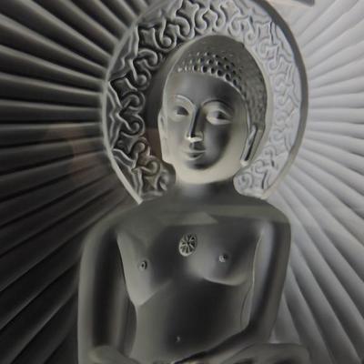 Rare Lalique  Mahavir Jain sculpture